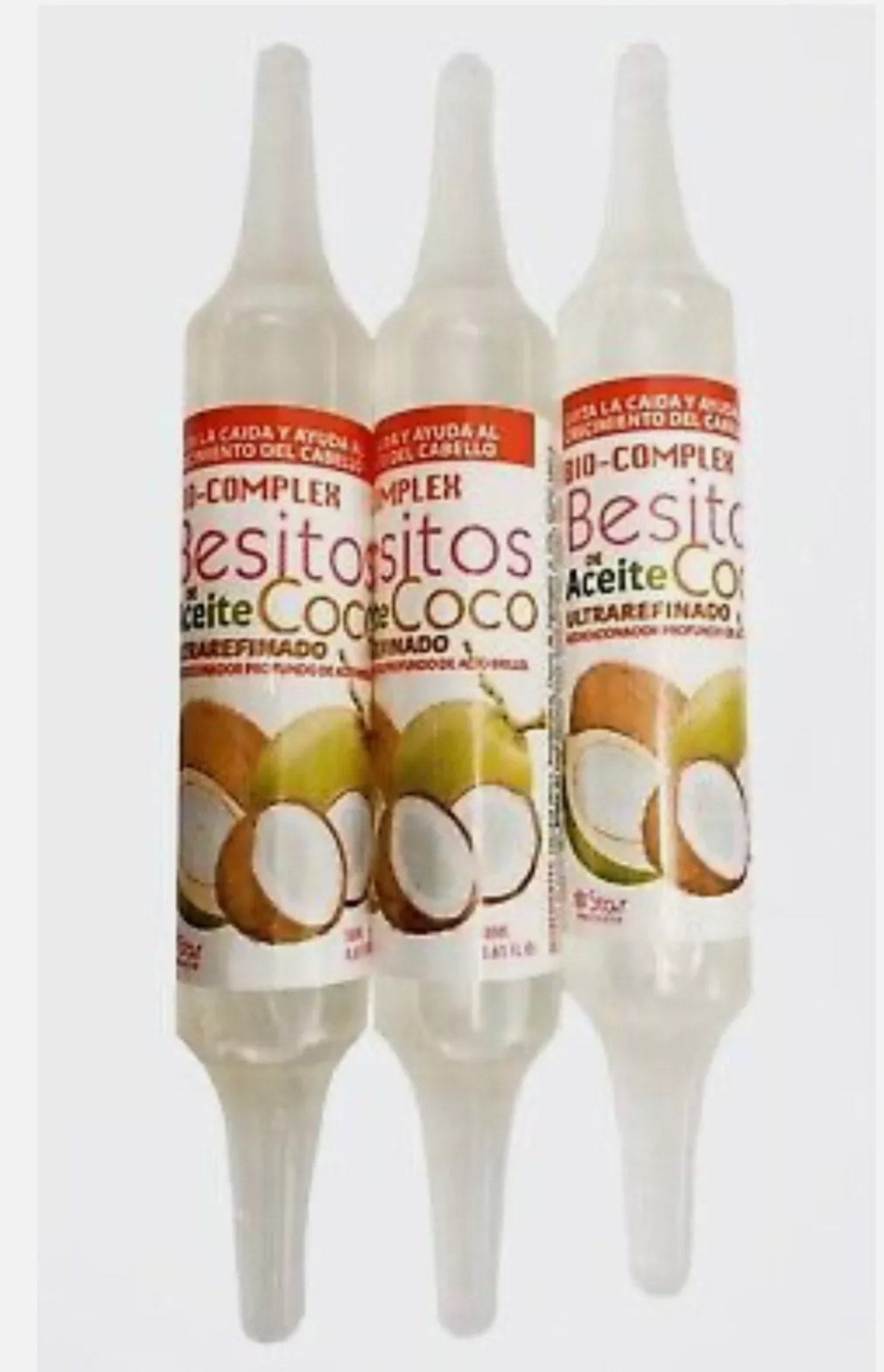 3- Pack Bio Complex Besitos Aceite De Coco/ Coconut Oil Hair Conditioner