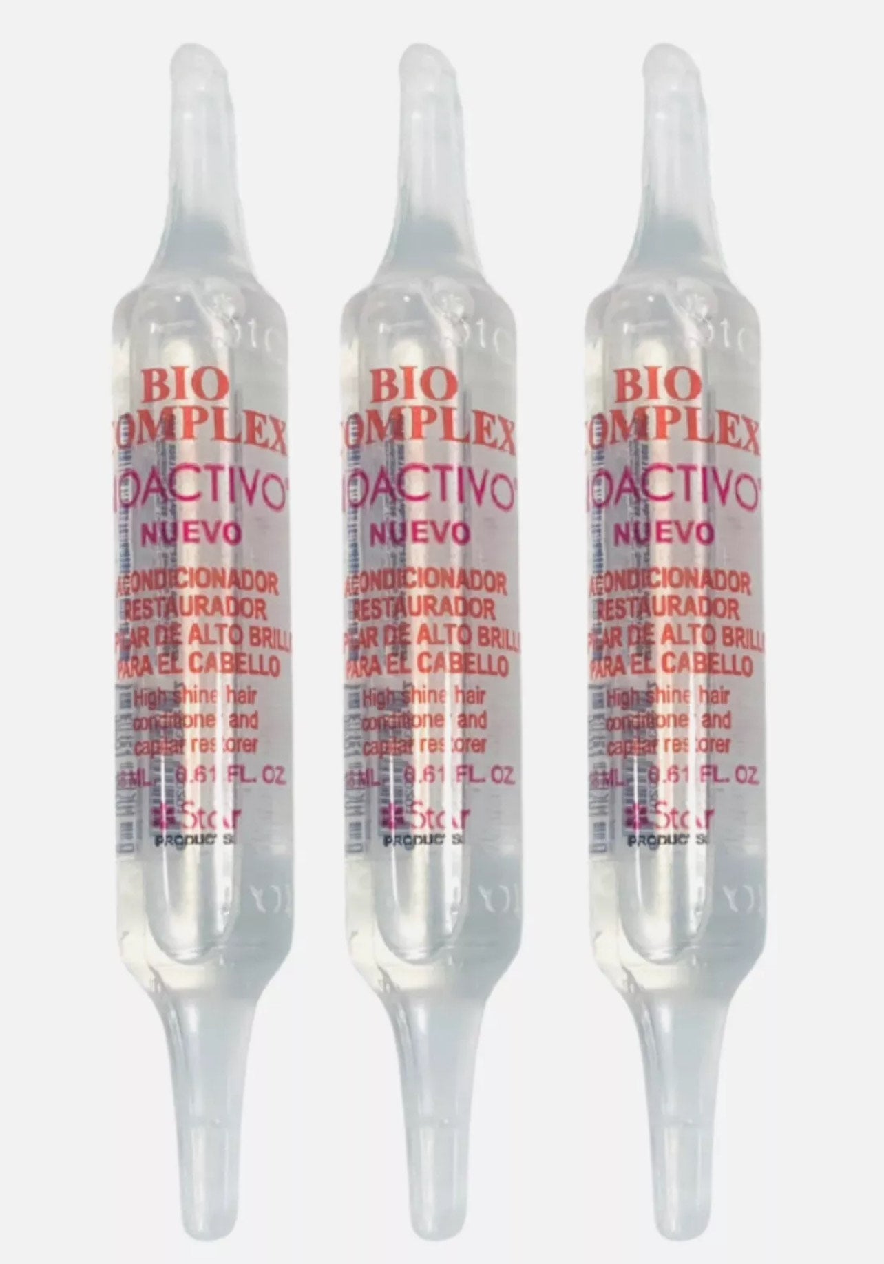 12 Pack Ampoulles Bioactivo Bio Complex High Shine Hair Conditioner